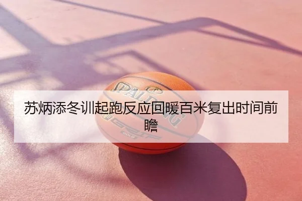 苏炳添冬训起跑反应回暖百米复出时间前瞻